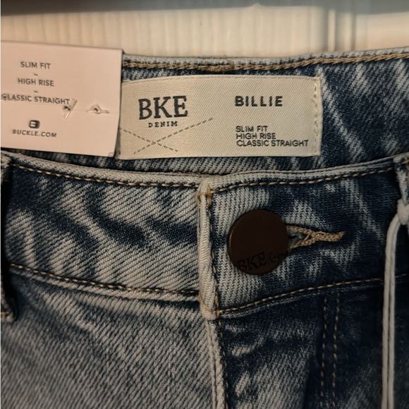 BKE Women's Light Blue Straight Leg Jeans - Picture 3 of 3